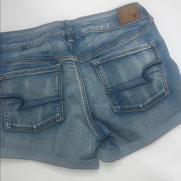 American Eagle Light Blue Denim Shorts - Picture 4 of 6